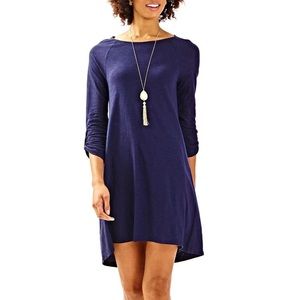 Lilly Pulitzer Surfcrest Swing Dress Navy Blue